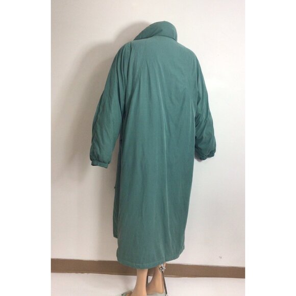 Utex Design Green Down Duvet Coat Jacket Womens 12 - Picture 2 of 7
